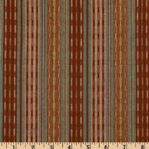   Woven Stripe Brown/Blue Fabric By The Yard Arts, Crafts & Sewing