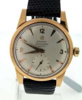 Omega Seamaster Vintage 18k Yellow Gold 34mm Watch  