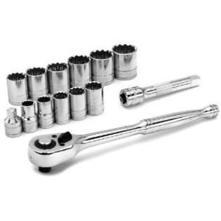 Powerbuilt 640188 Metric 1/2 Inch Drive Socket Set, 15 Piece at  