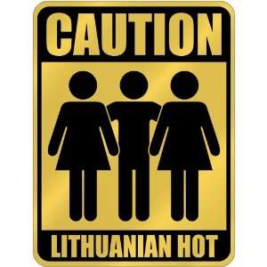  New  Caution  Lithuanian Hot  Lithuania Parking Sign 