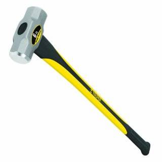 Truper 30928 6 Pound Sledge Hammer, Fiberglass Handle with Rubber Grip 