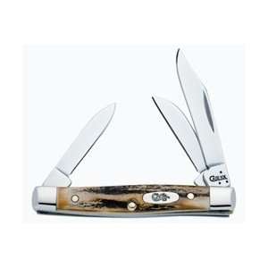   Knife Stag Handles Clip Sheepfoot&Pen Blades Surgical Stainless Steel