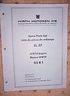 1960s Hirth Snowmobile Engine 55R1 Parts List EL37 h