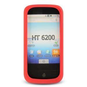  Premium Skin Case for Verizon HTC Droid Eris (Red) Cell 