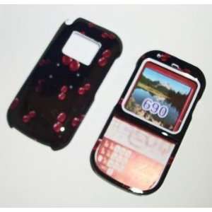 Black Cherry Design Snap On Hard Cover Protector Case for Palm Centro 