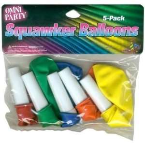  Omni Party Squawker Balloons, 5 Count (6 Pack) Health 