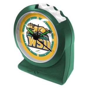  Wright State Raiders Green Gripper Alarm Clock Sports 