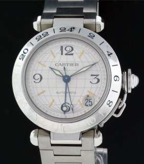 Cartier Pasha C GMT Stainless Steel Auto Watch 35mm  