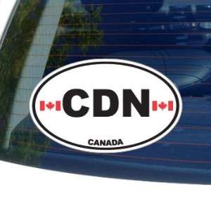  CDN Canada Country Auto Oval Flag   Window Bumper Laptop 