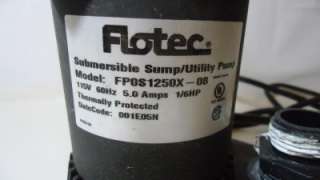 Flotec 1/6 HP 115 Volt Submersible Sump/ Utility Pump #2  