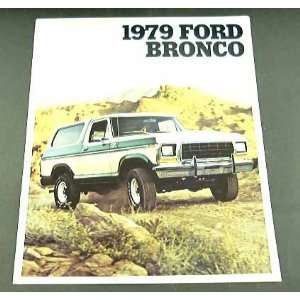  1979 79 Ford BRONCO Truck BROCHURE Ranger XLT Custom 