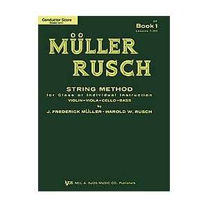  Muller Rusch String Method Book 1   Score/Piano Musical 