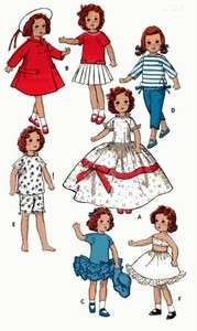 VINTAGE 19 SHIRLEY TEMPLE DOLL PATTERN 8799  