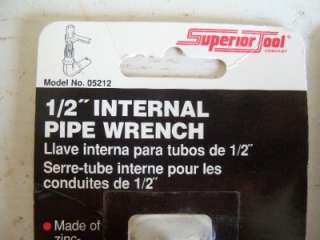 made 1/2 internal pipe wrenchs superior tool  