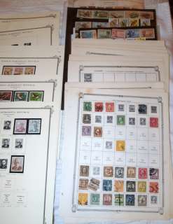 Pounds + HUGE COLLECTION STAMP pages BOX LOT FROM ESTATE SALE  