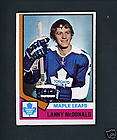 1974 Topps # 168 Lanny McDonald ROOKIE Maple Leafs NRMT  