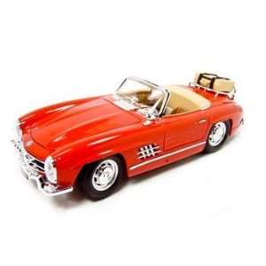  1957 MERCEDES 300SL TOURING RED CONVERTIBLE 118 DIECAST 