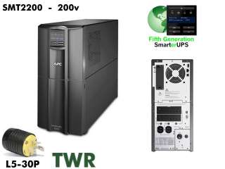200v~ APC Smart UPS 2200 SMT2200 LCD Tower 2200va #NewBatts 