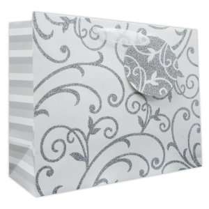 120 Pcs Premium Paper Gift Bags Bulk 10 x 12.5 x 5 (Wedding Fleur)