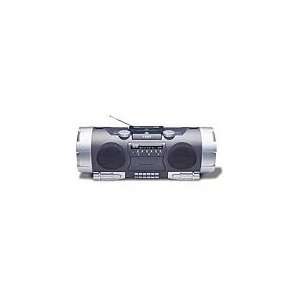  CD Boombox with AM/FM Tuner, Cassette Deck and Powered 