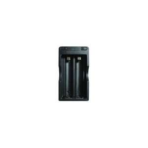   Dual Battery Charger for 18650 Rechargeable Li Ion Battery (Black