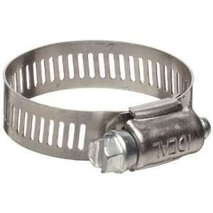 Ideal 57 Series 201/301 Stainless Steel Worm Drive Clamp, 1/2 Width 