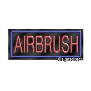  Airbrush Neon Sign  342, Background MaterialClear 