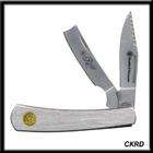 Smith & Wesson Bullseye Razor Stainless Steel 2 Blade Pocket Knife w 