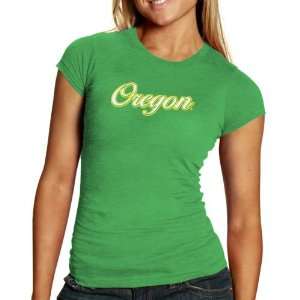 Oregon Ducks Ladies Green Komodo T shirt  Sports 