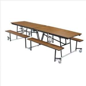   Public Seating MTBXXX Mobile Cafeteria Bench Table 