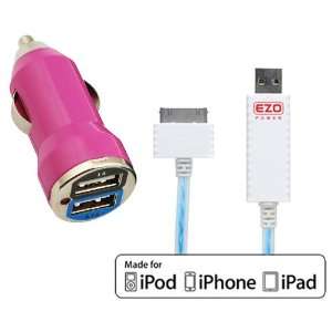   Port USB Car Charger Adapter 2A for Apple iPad, iPhone, iPod Touch