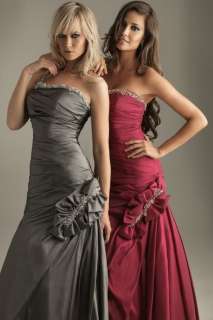 Custom Jewels Beaded Neckline Bows Evening Gown 304  