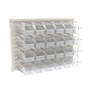  Louvered Wall Panel With 24 Bins   AKRO MILS