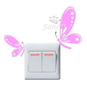 Switch Decal Wall Decor Sticker Butterfly  