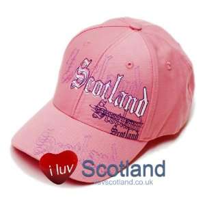  Baseball Cap Scotland Embroidery Pink