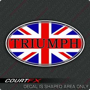 Union Jack Triumph Decal Great Britain  
