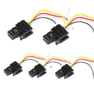   12V Relay Kit For Electric Fan Fuel Pump Light Horn 4P 4 Wire  