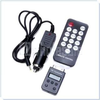 Wireless FM Transmitter + Remote + Car Charger for iPhone 3G 4 4G 4S 