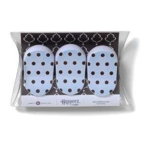   Clipper, Sky Blue and Brownie Dots, Pack of 3 (C9007)