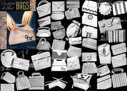 1935 Depression Era Crochet Knit Bags Pattern Book Purses Handbags 