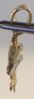 10k yellow gold eagle pendant charm 3.7g vintage estate antique  
