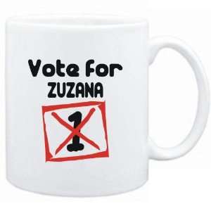  Mug White  Vote for Zuzana  Female Names Sports 