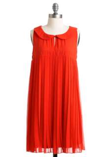   Pan Collar, Pleats, Sheath / Shift, Sleeveless, Party, Fall, Short