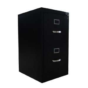  Merax Two Drawer Steel Filing Cabinet, Black Everything 
