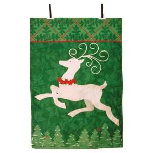  Joyful Reindeer Fiber Optic Flag Patio, Lawn & Garden