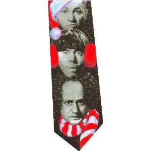  3 Stooges Christmas Tie 
