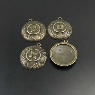 Antique bronze charm pendant ancient pattern 18pc 01720  