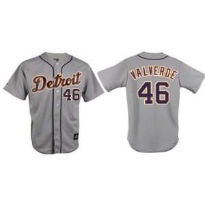  Valverde #46 Detroit Tigers Majestic Replica ROAD Jersey 