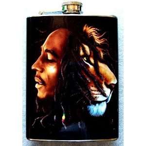   Flask Stainless Steel 8oz Heart of a Lion FB4 