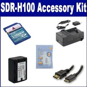  Panasonic SDR H100 Camcorder Accessory Kit includes SDM 